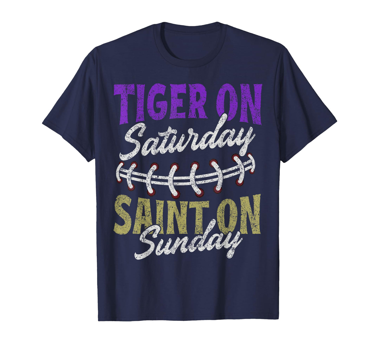 Tiger on Saturday Saint on Sunday Vintage T-Shirt