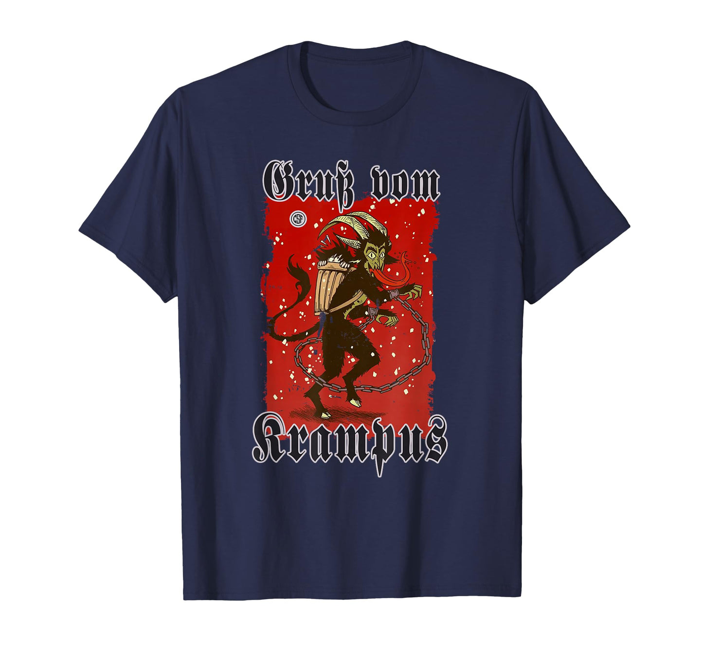 Greeting from Krampus Christmas Legend Figure T-Shirt