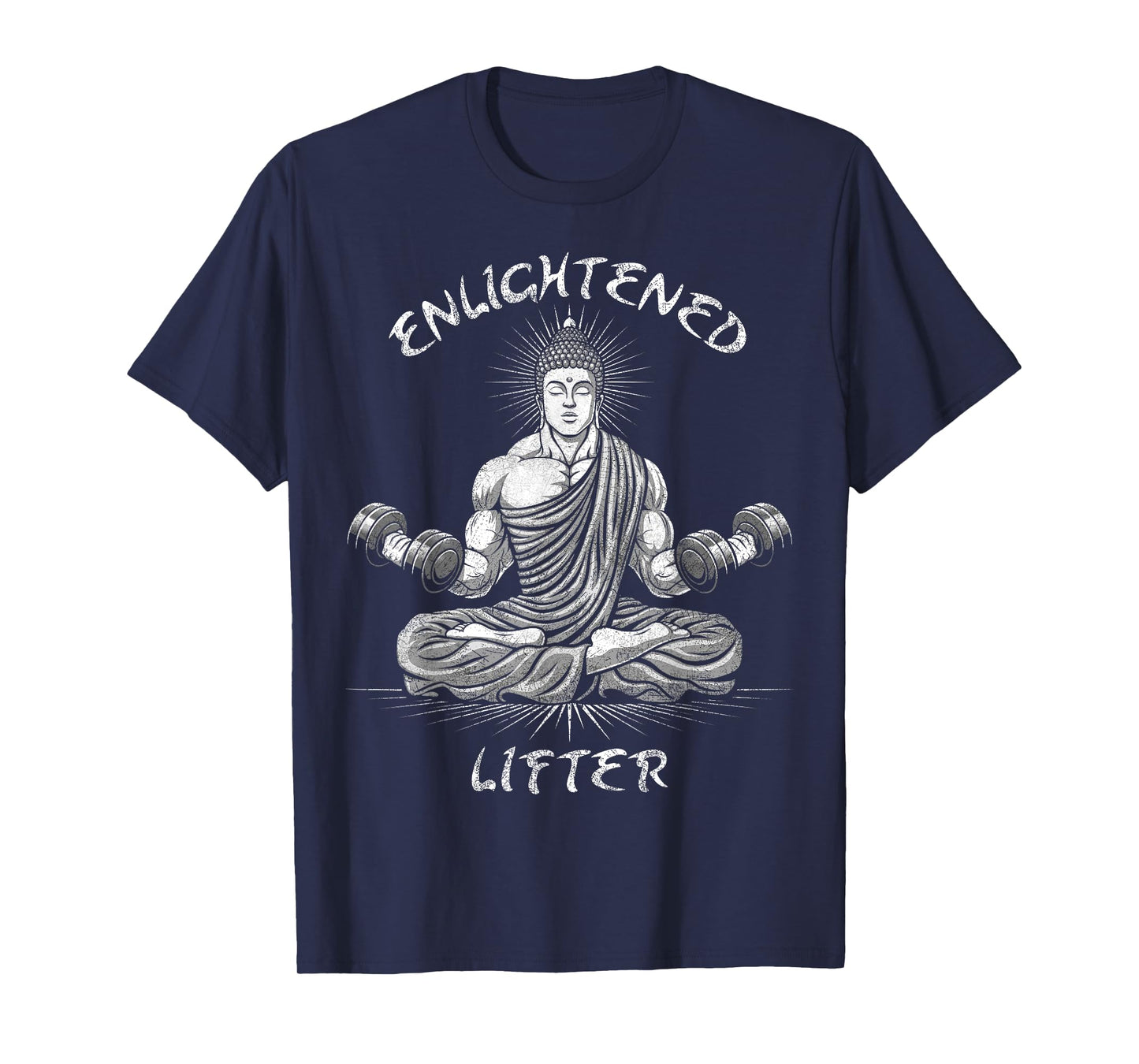 Enlightened Lifter Funny Workout Gym Weightlifting Anime T-Shirt