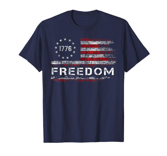 Freedom Vintage America Flag T-Shirt