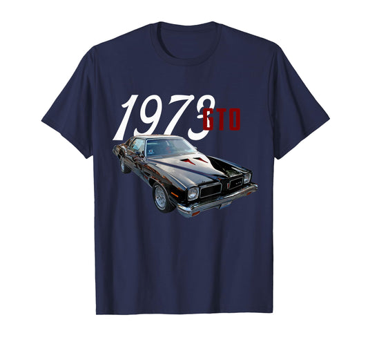 1973 73 GTO Classic Car Old School Muscle Car T-Shirt