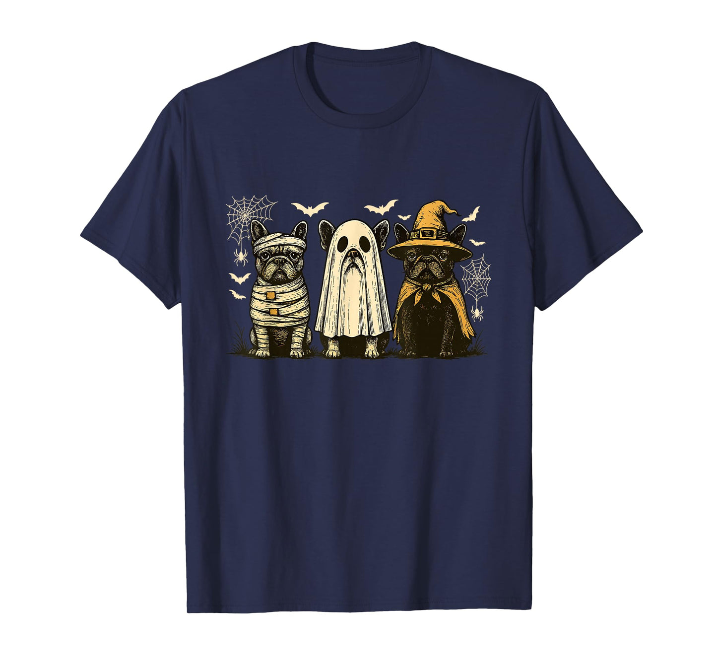 Mummy French Bulldog Halloween French Bulldog Witch Dog Mom T-Shirt
