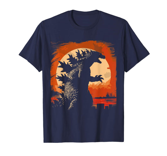 Retro Vintage Japanese Art Legendary Rare Kaiju T-Shirt, Unisex-Adults, Unisex-Kids, Black, Small, Short Sleeve, T-Shirt