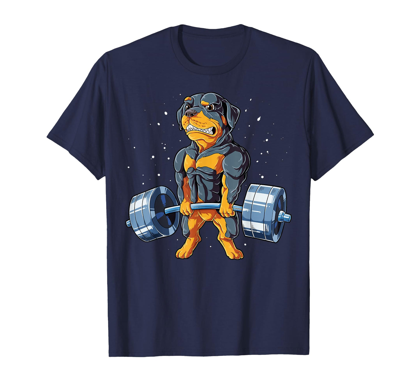 Rottweiler Weightlifting Funny Deadlift Men Fitness Gym Gift T-Shirt