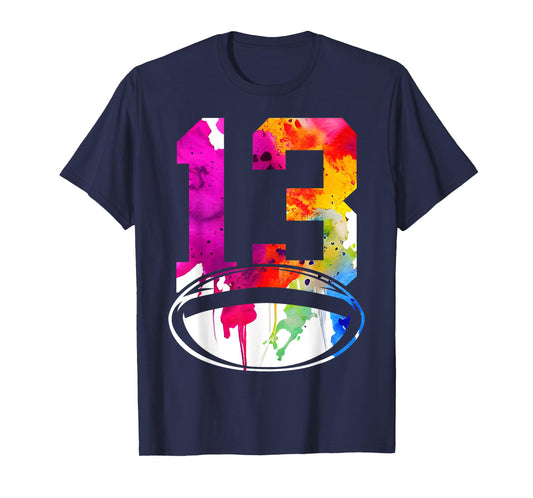 NUMBER 13 RUGBY 13TH BIRTHDAY T-Shirt