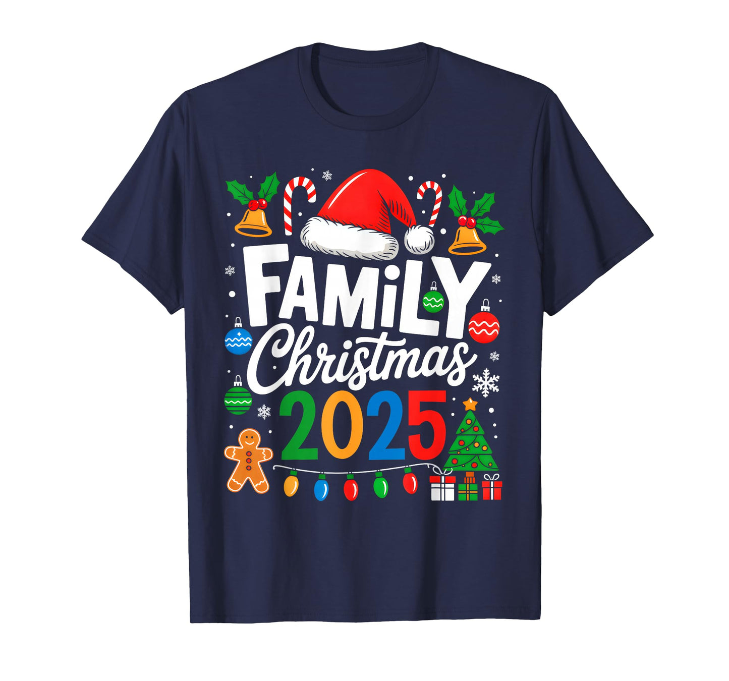 Family Christmas 2025 Matching Pajamas Xmas Family Christmas T-Shirt