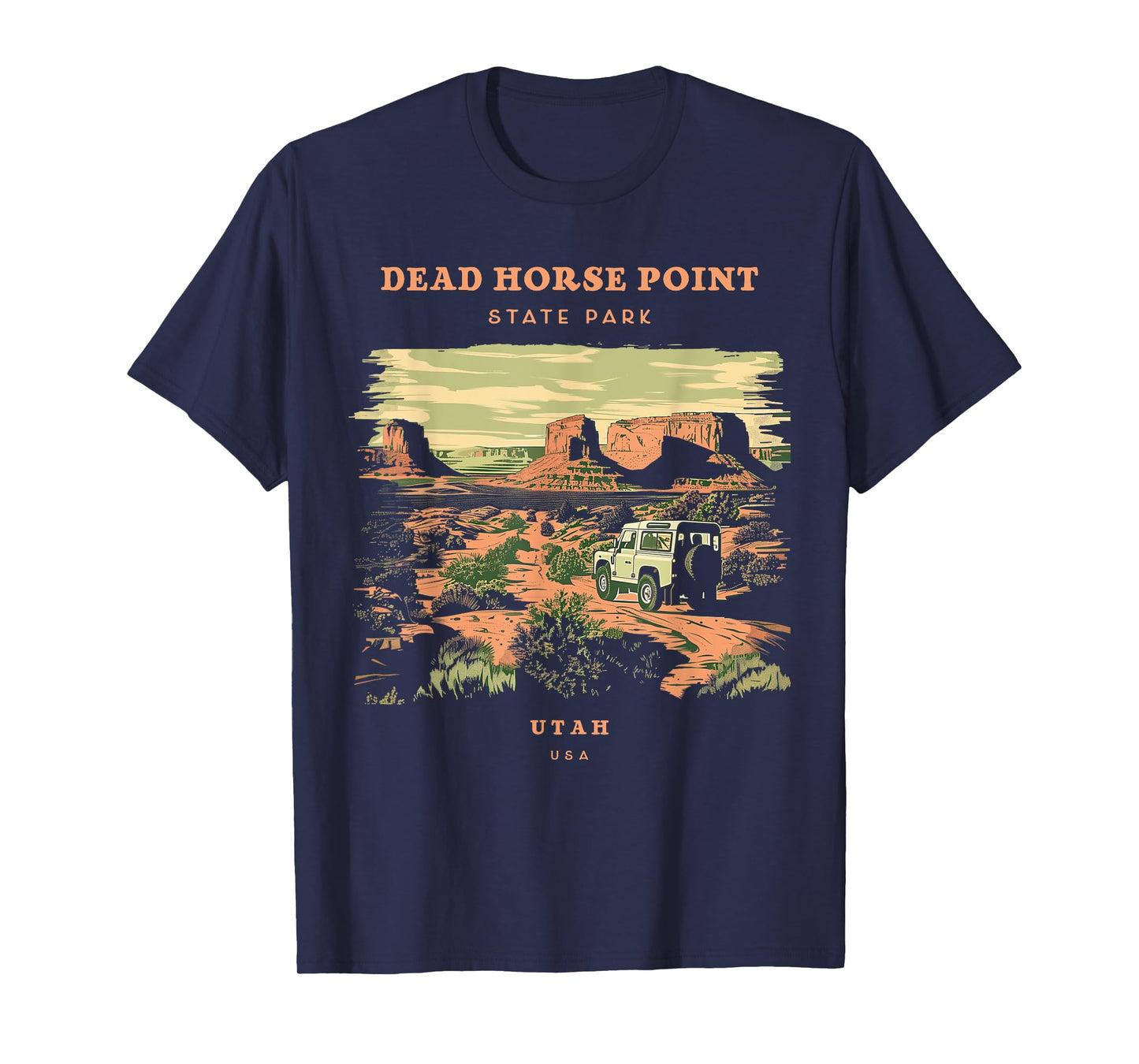 Dead Horse Point State Park Utah Retro Vintage T-Shirt