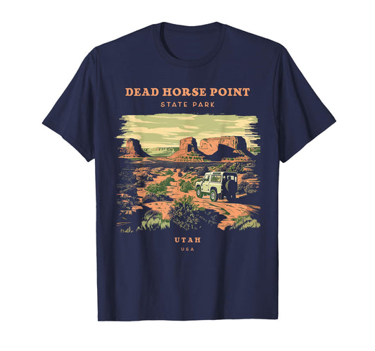 Dead Horse Point State Park Utah Retro Vintage T-Shirt