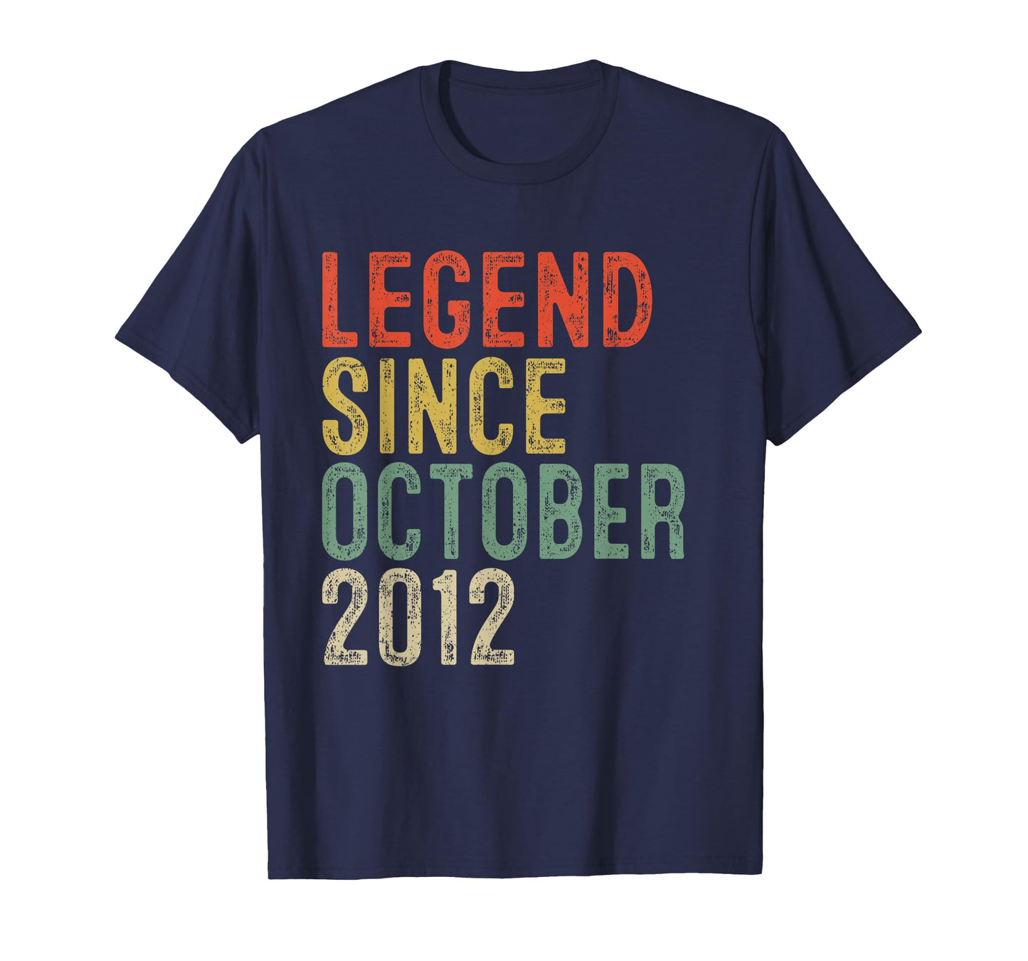 Legend Since October 2012 13th Birthday Gifts 13 Year Old T-Shirt