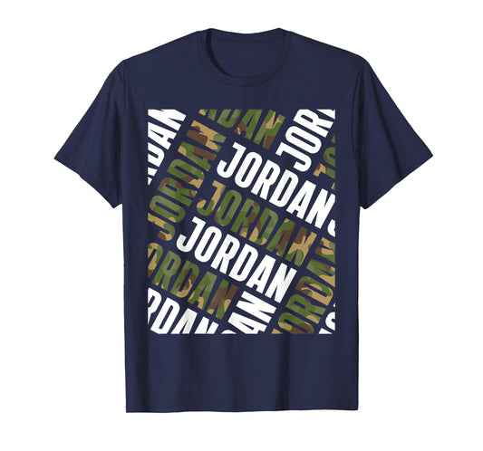 Diagonal Jordan Pattern Camo Pattern Camouflage T-Shirt