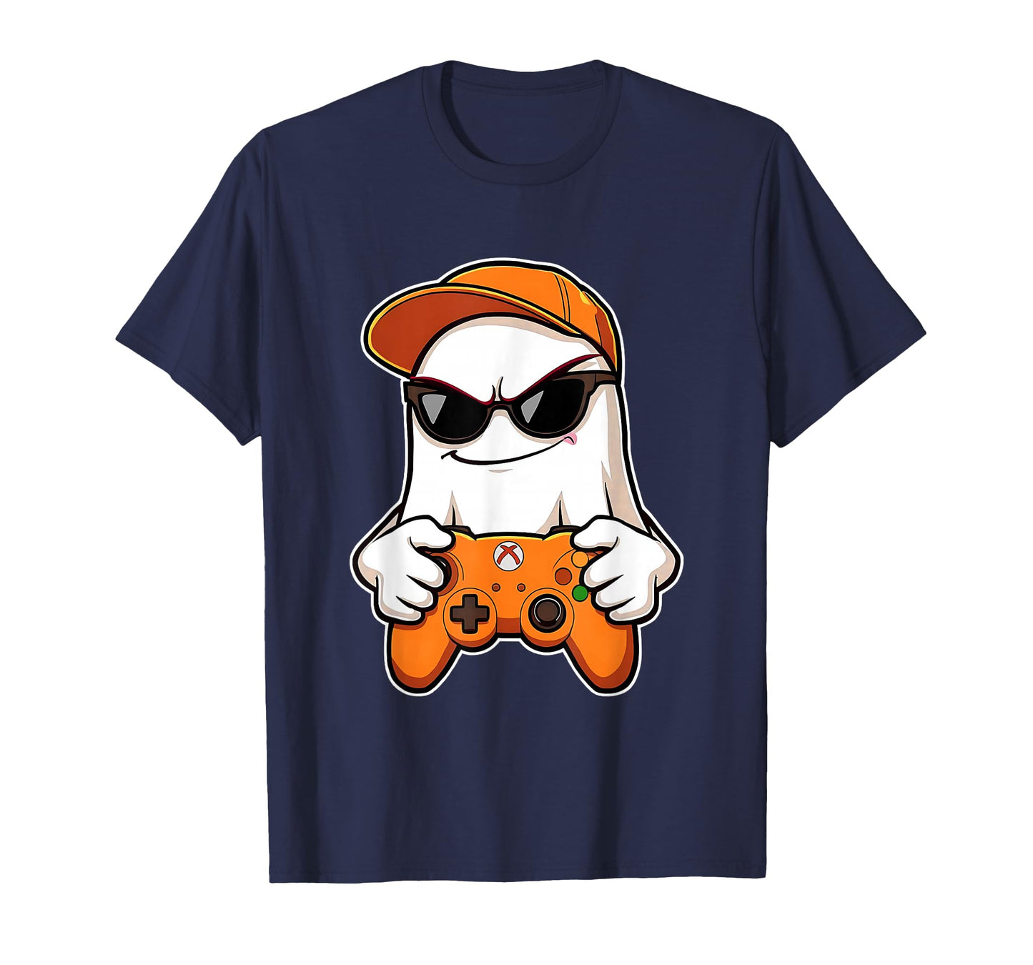 Spooky Season Halloween Costume Gaming Cute Funny Ghost T-Shirt