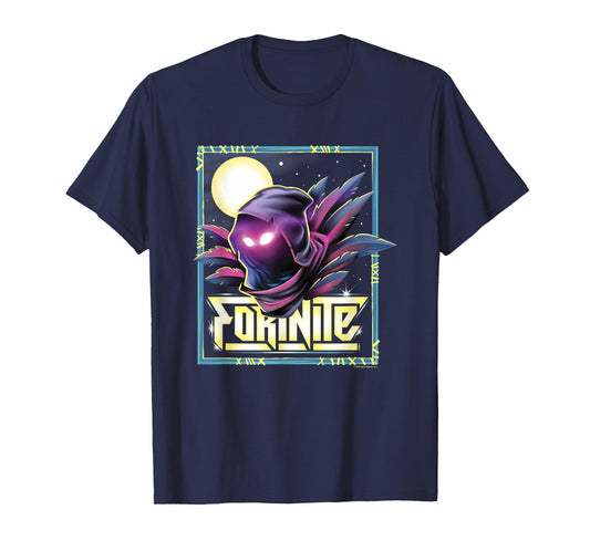 Fortnite Raven Icon Shadow Silhouette Big Chest Poster T-Shirt