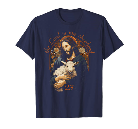 Psalm 23 Christian Bible Verse the Lord is my shepherd T-Shirt