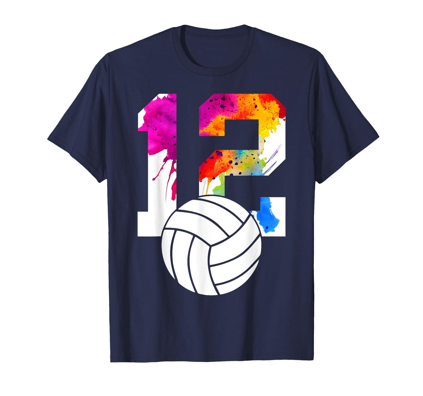 NUMBER 12 VOLLEYBALL 12TH BIRTHDAY T-Shirt