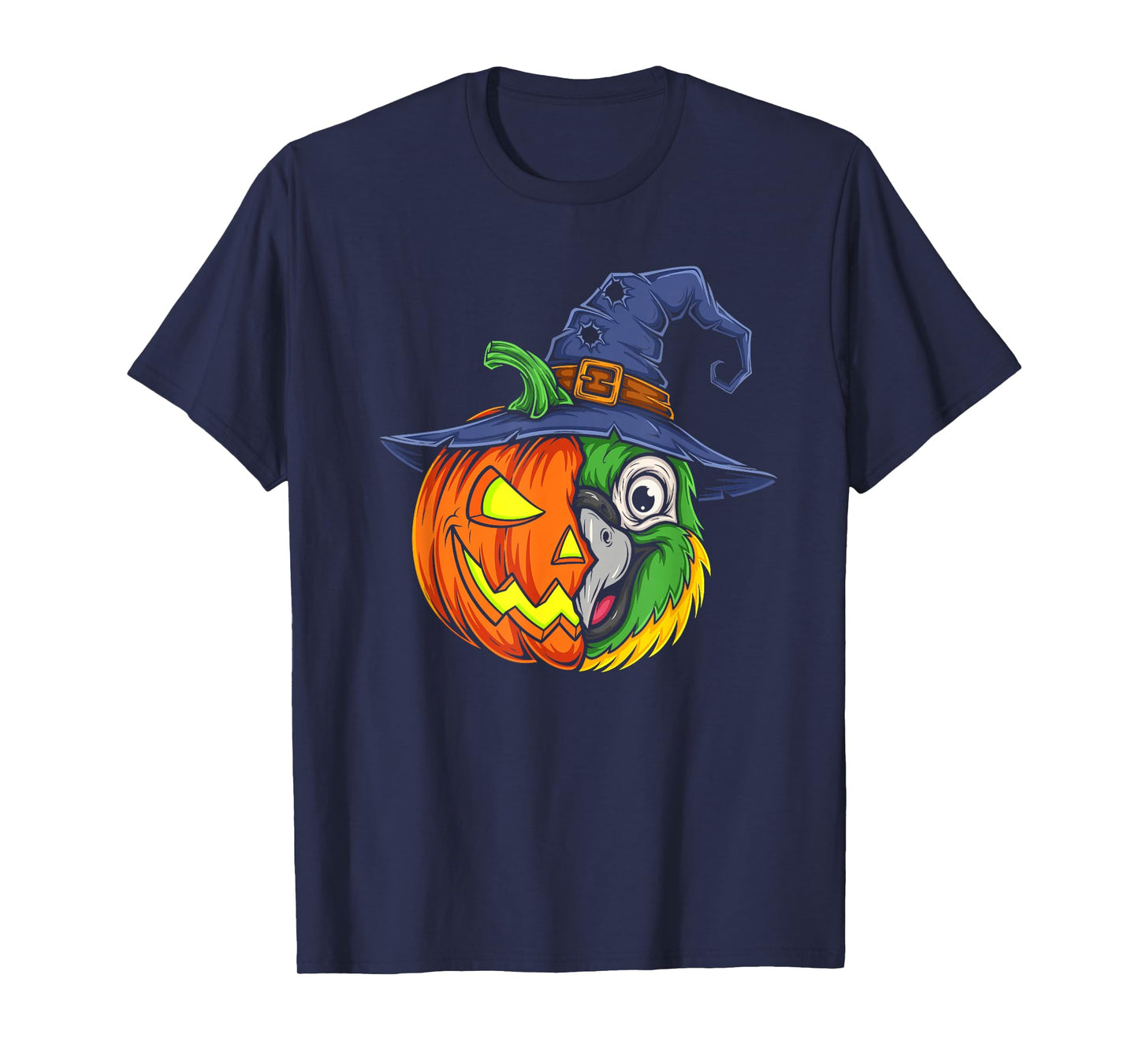 Parrot Pumpkin Jack O Lantern Halloween Kids Mens Womens T-Shirt