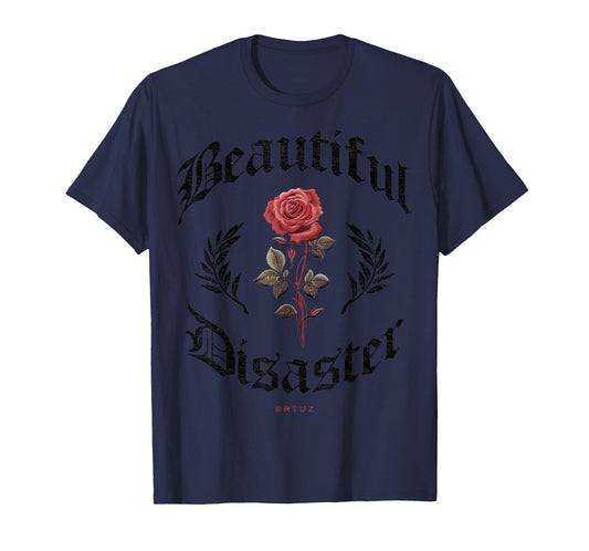 Hip Hop Y2K Vintage Hipster Edgy Urban Streetwear Rose T-Shirt