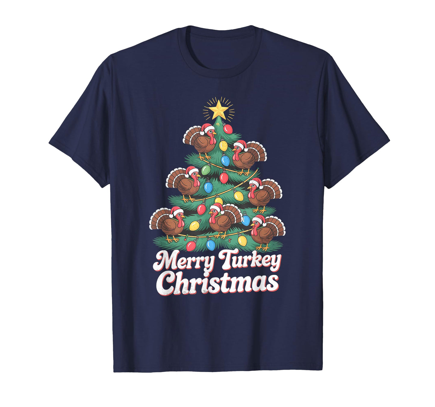Turkey Christmas Tree T-Shirt