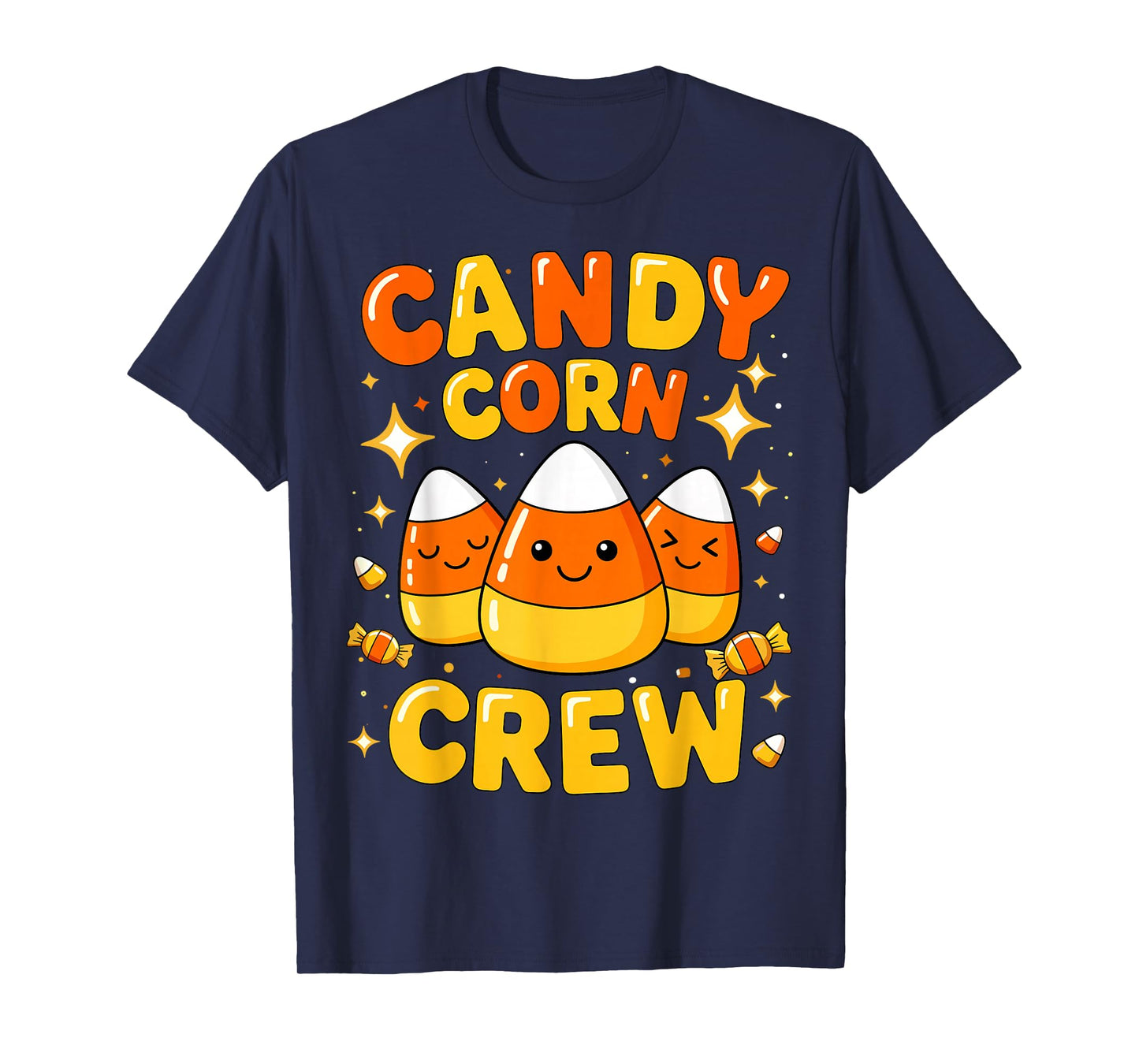 Candy Corn Crew Halloween Costume Family Friends Matching T-Shirt