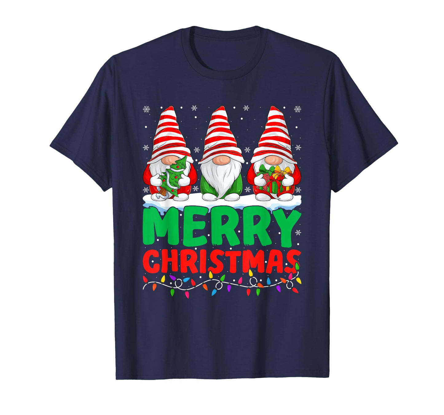 Merry Christmas Gnome Matching Family Xmas Squad Gnome T-Shirt