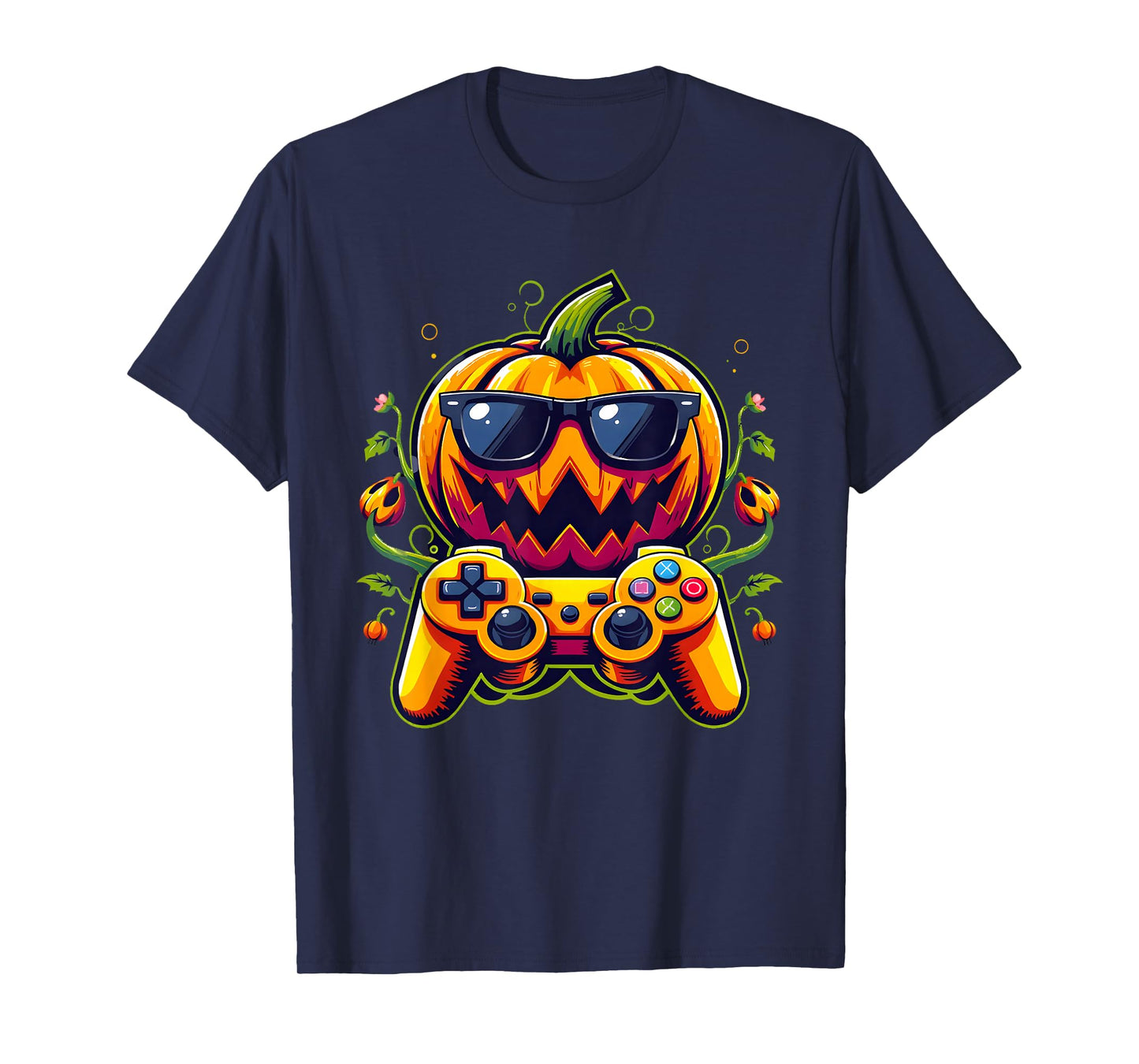 Halloween Skeleton Zombie Gaming Controllers Mummy Boys Kids T-Shirt