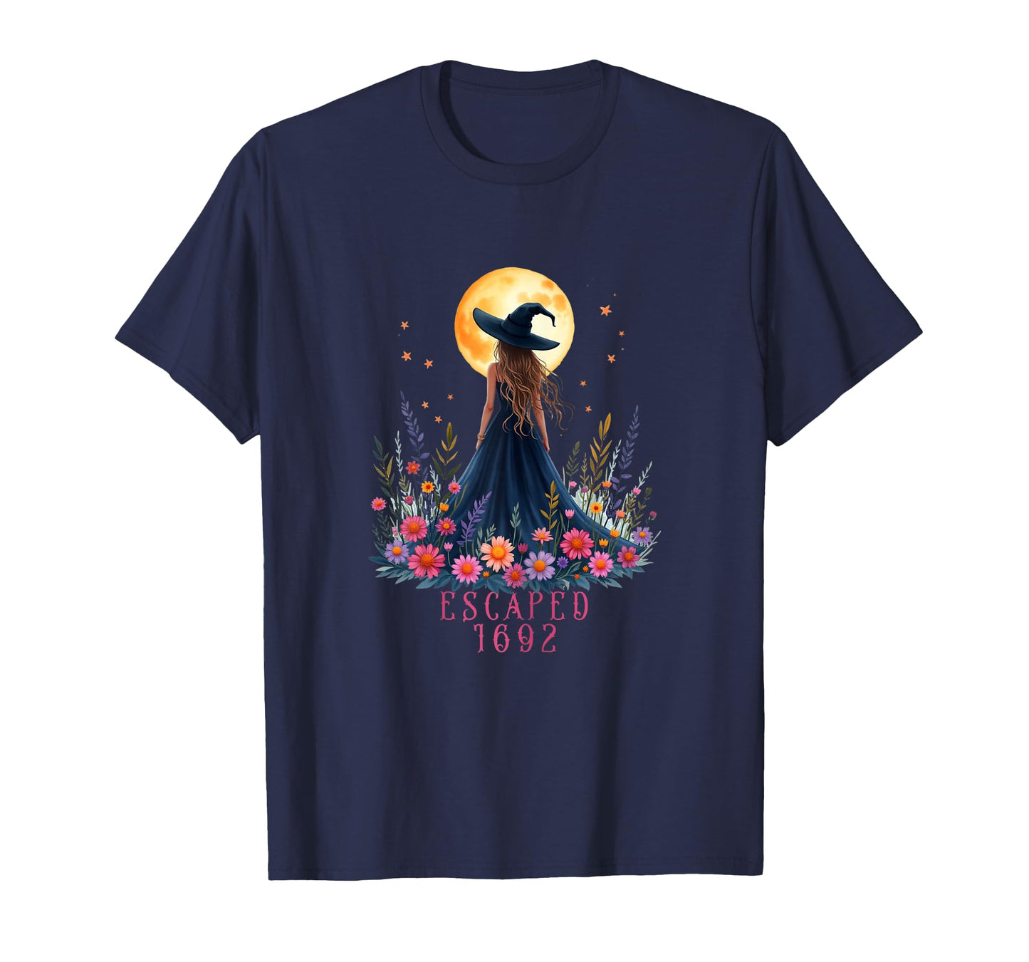 Escaped 1692 Halloween Design, Salem Witch Trials Inspired T-Shirt