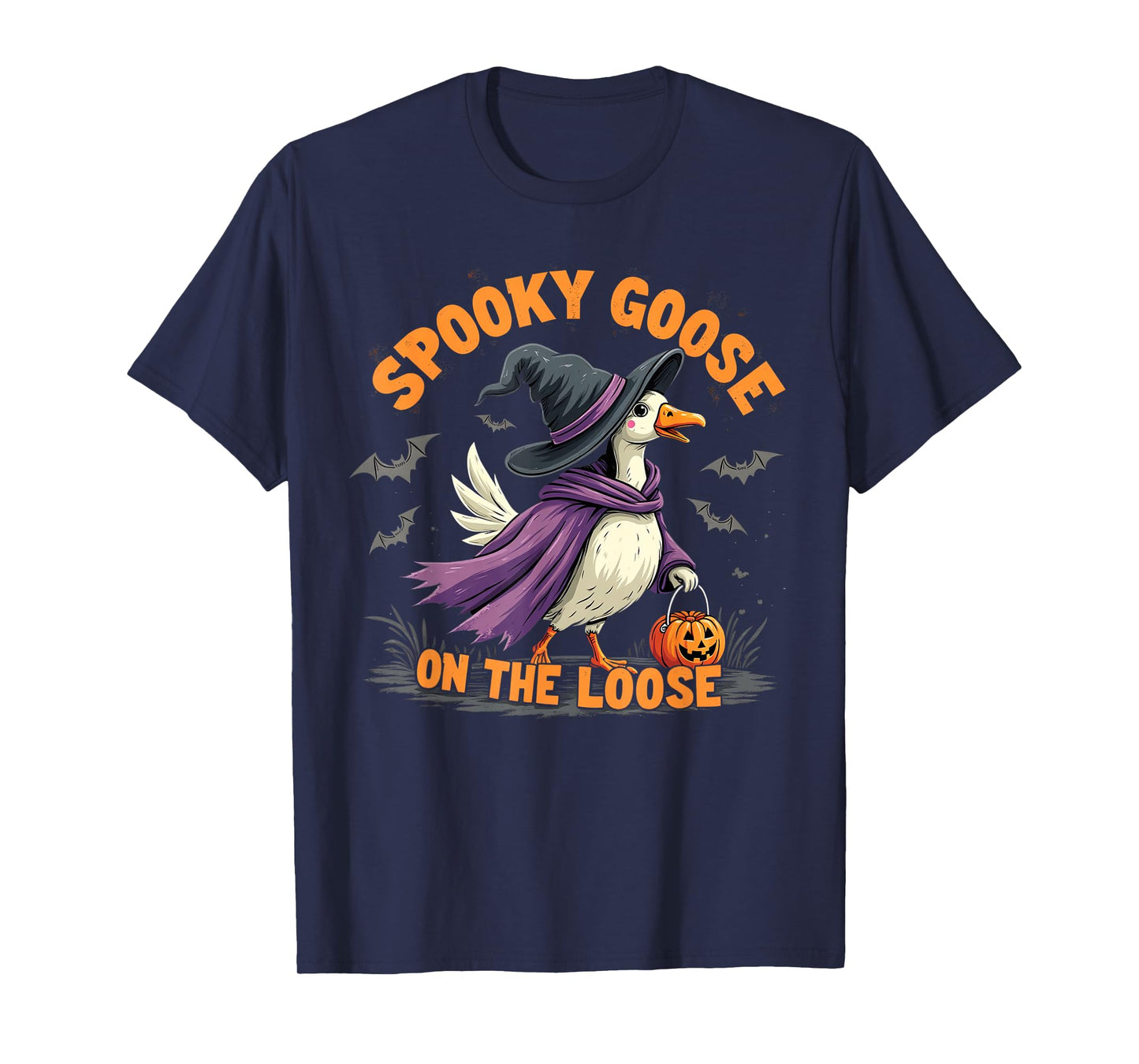Spooky Goose on The Loose Halloween T-Shirt