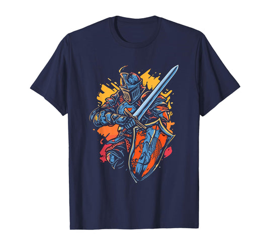 Medieval Knight Ren Faire Graphic T-Shirt