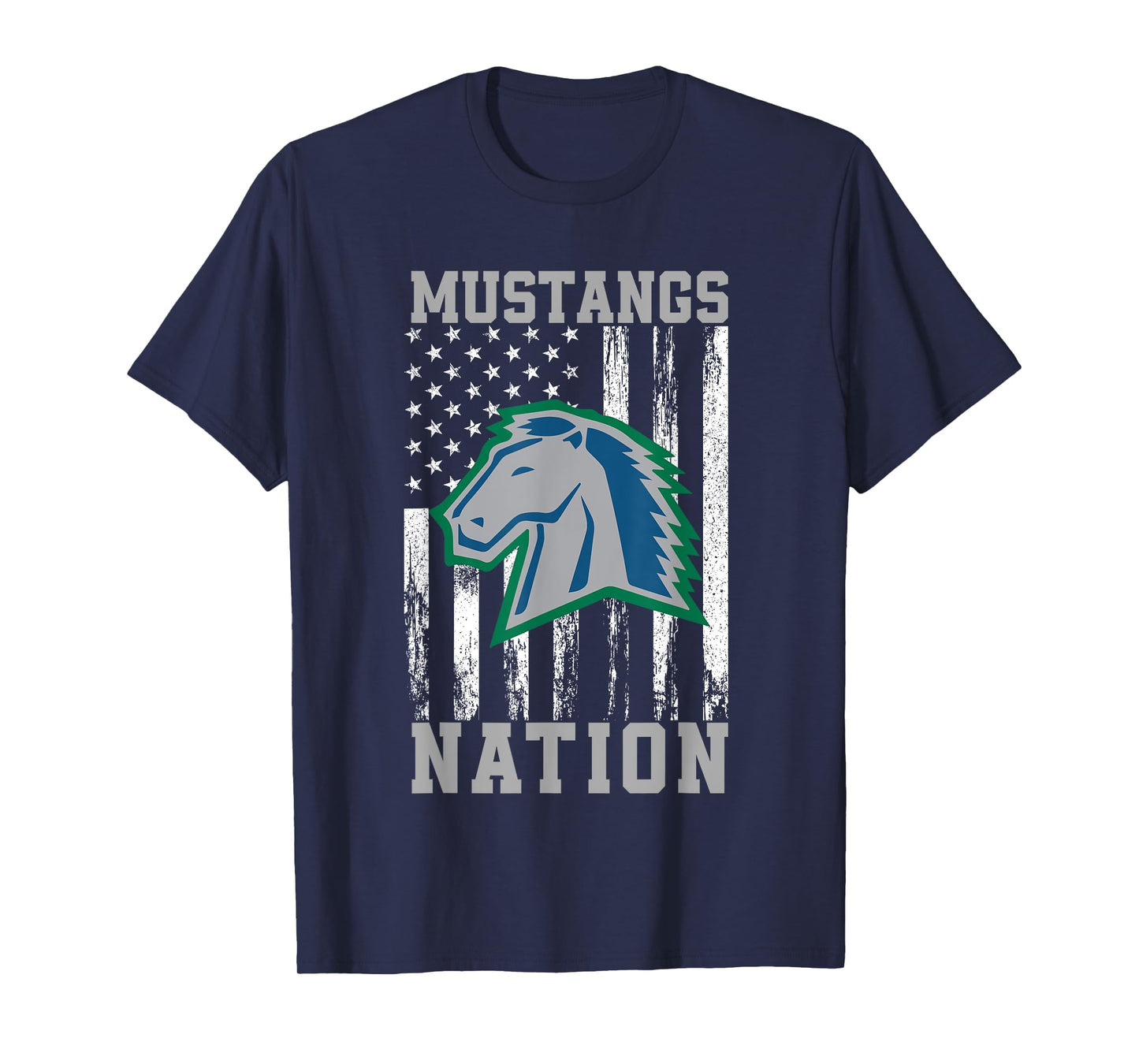 Millard North Mustangs Logo Nation HS T-Shirt