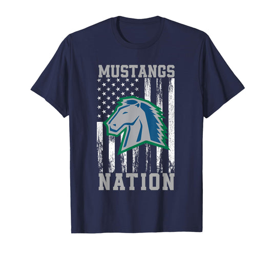 Millard North Mustangs Logo Nation HS T-Shirt