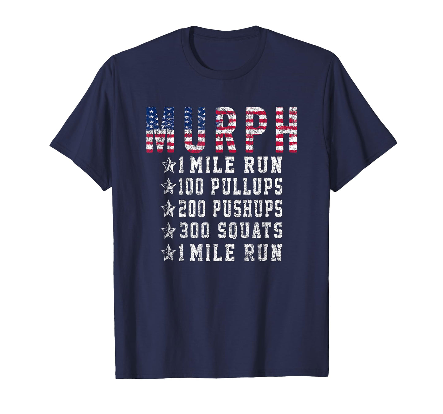 Murph Challenge Memorial Day Workout Gym Gear Patriotic T-Shirt
