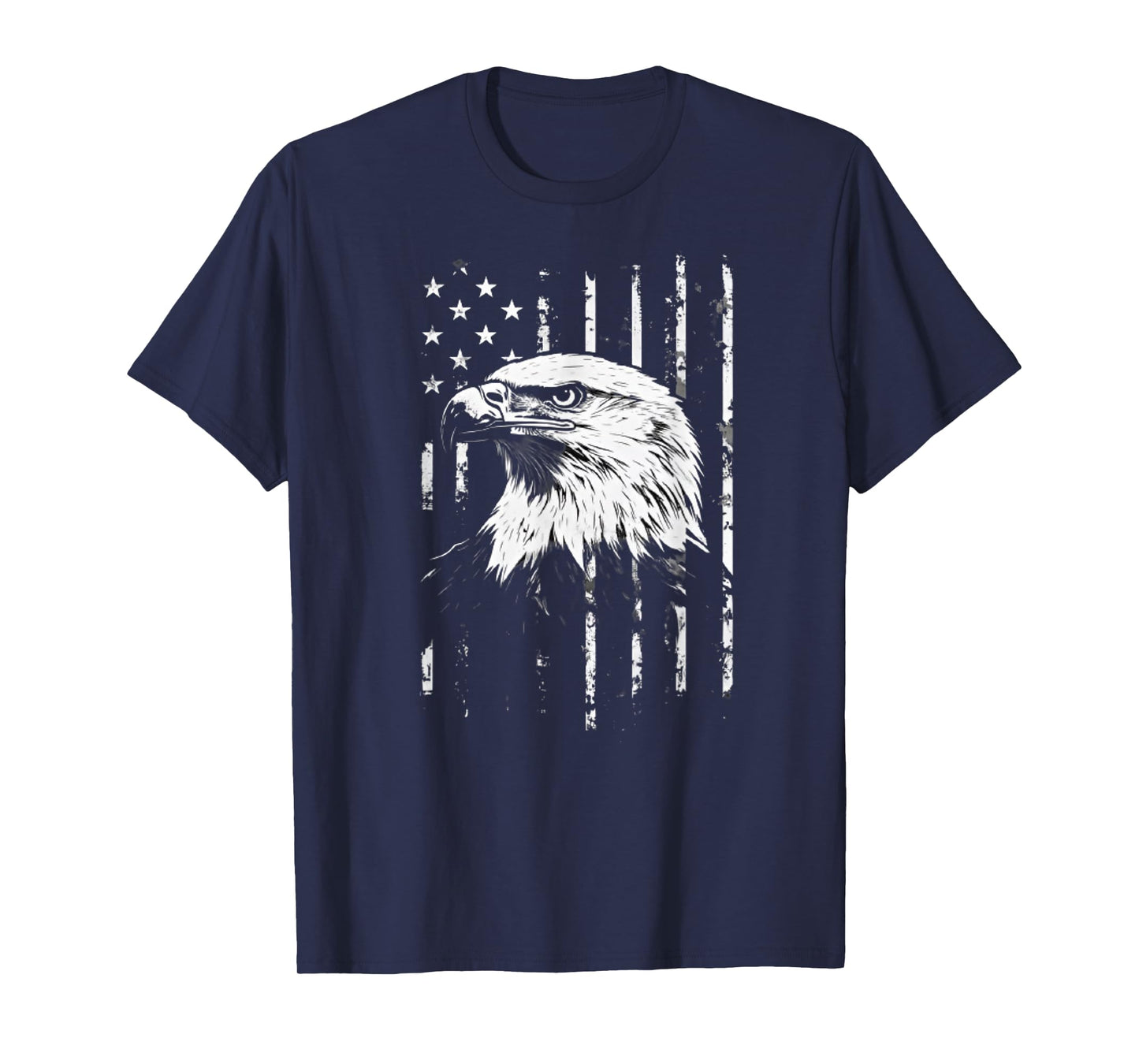 Patriotic American Eagle Men Women 4th of July USA Flag T-Shirt
