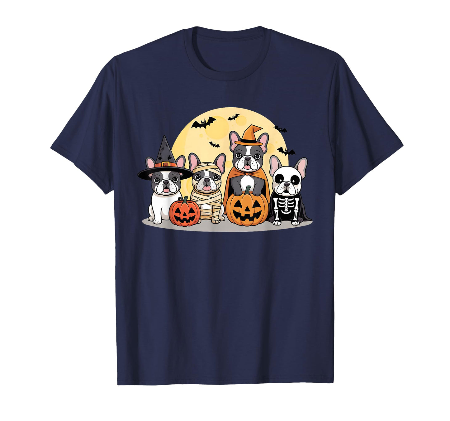 French Bulldog Halloween French Bulldog Witch Dog Mom T-Shirt