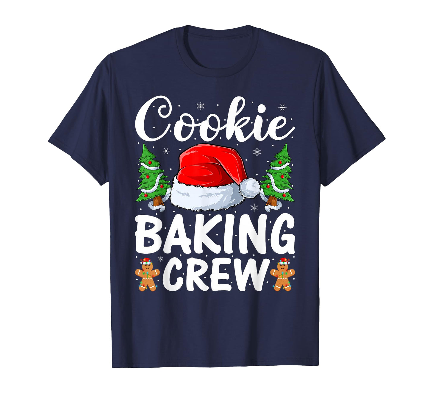 Cookie Baking Crew Christmas Pajama Santa Family Baking Team T-Shirt