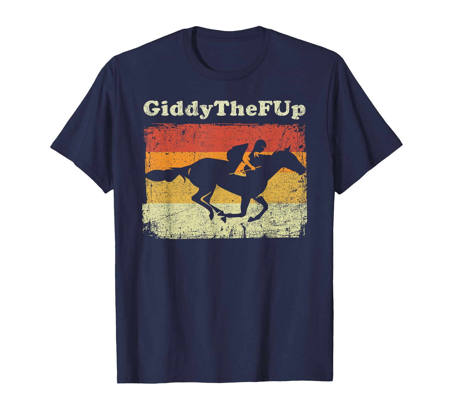 Funny Horse Racing Vintage Giddythefup Derby Horse Race T-Shirt