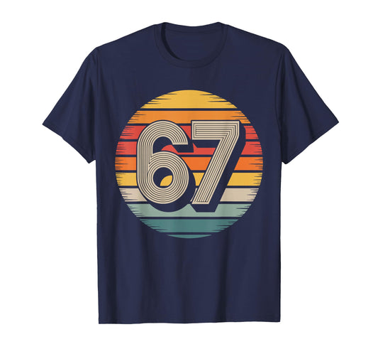 67 Meme Six Seven 6 7 Shirt Meme Funny Number Vintage T-Shirt