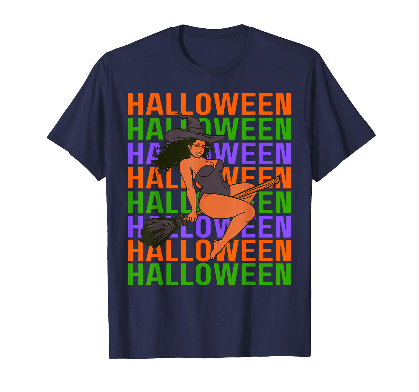 Funny Melanin Halloween Black Girl Magic Scary Blood Costume T-Shirt