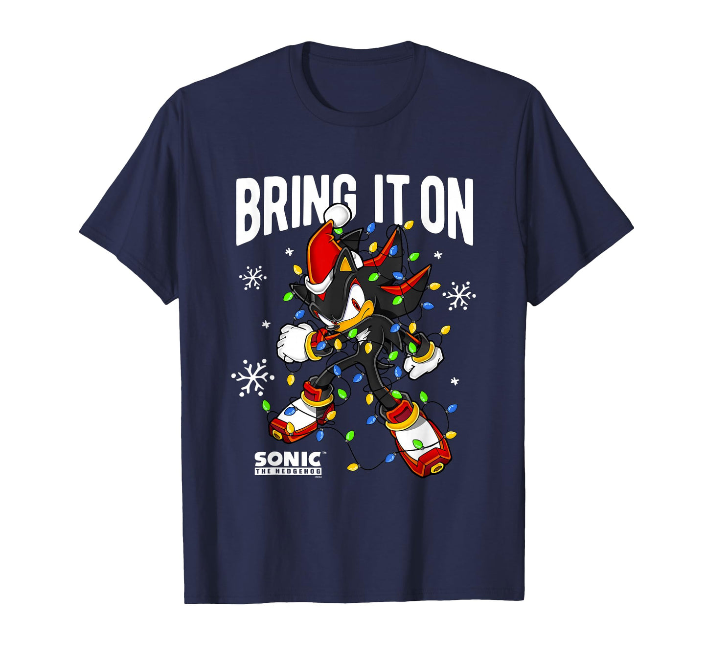 Sonic The Hedgehog Christmas Bring It On Tangled Shadow T-Shirt