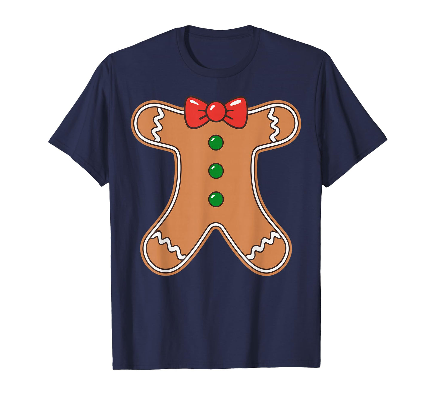 Gingerbread Man Shirt Adult Kids Men Women Cookie Costume T-Shirt