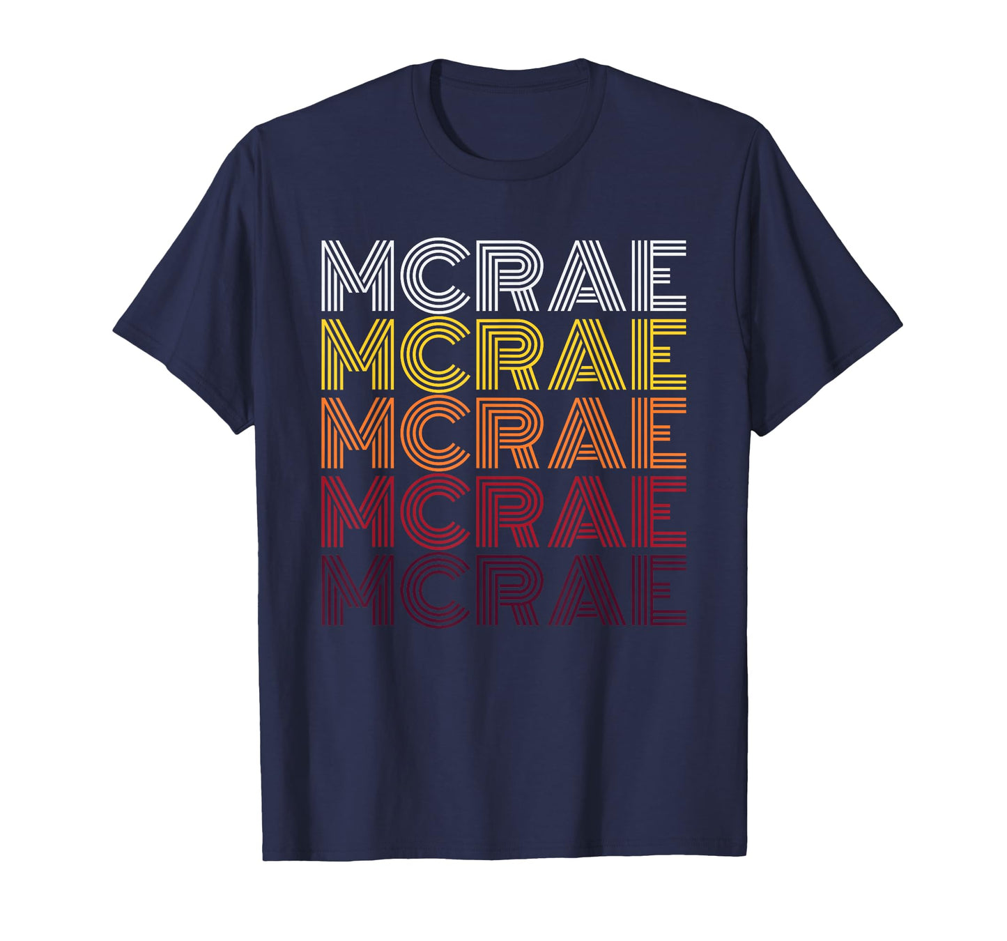 Retro Mcrae First Name Personalized Mcrae 70's T-Shirt
