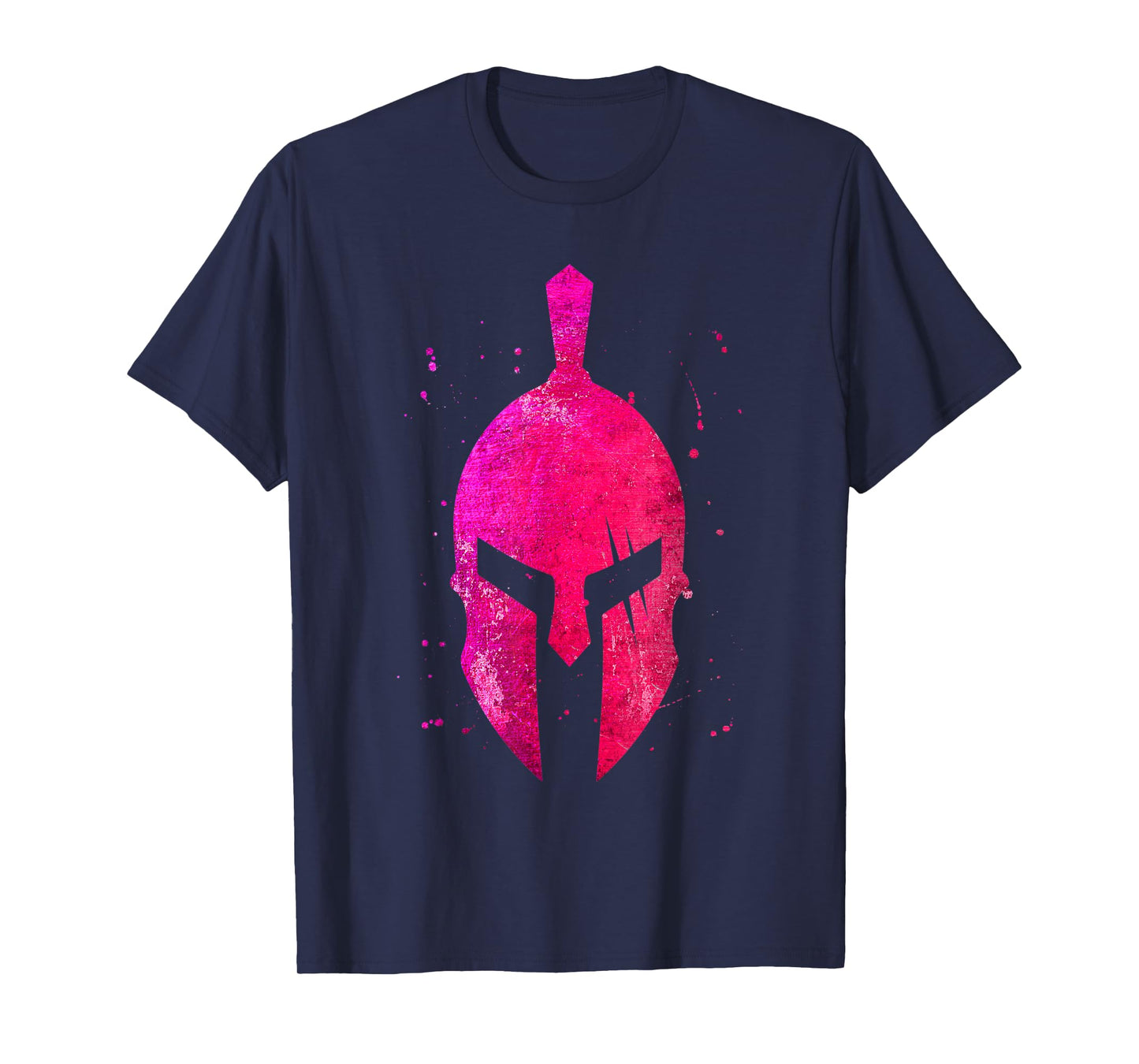 Gladiator Helmet Symbol Pink Spartan Girl Workout Gym Sparta T-Shirt
