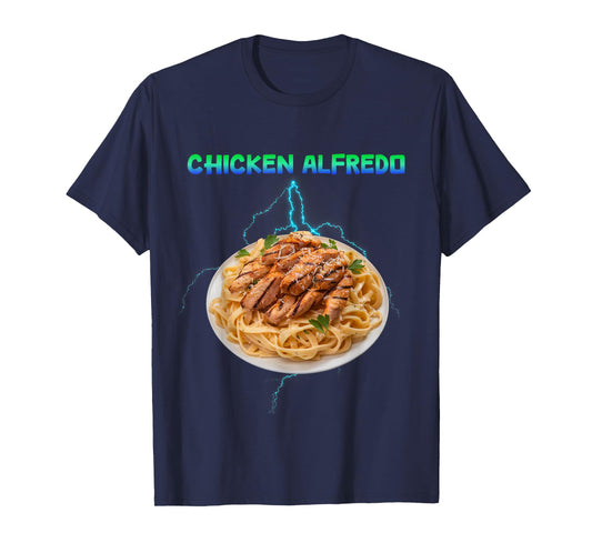 Chicken Alfredo Meme Bootleg Rap Style 90s Vintage Funny T-Shirt