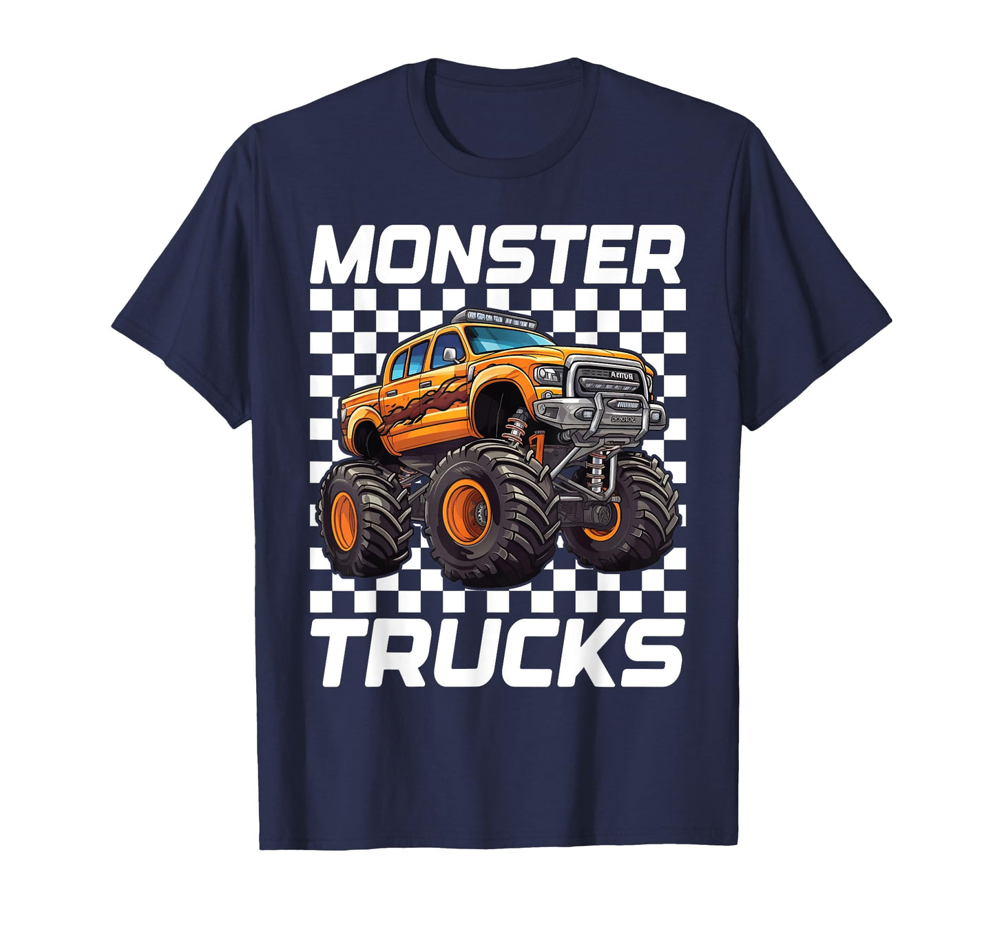 Monster Truck for Toddlers, Kids Monster Truck Retro Vintage T-Shirt