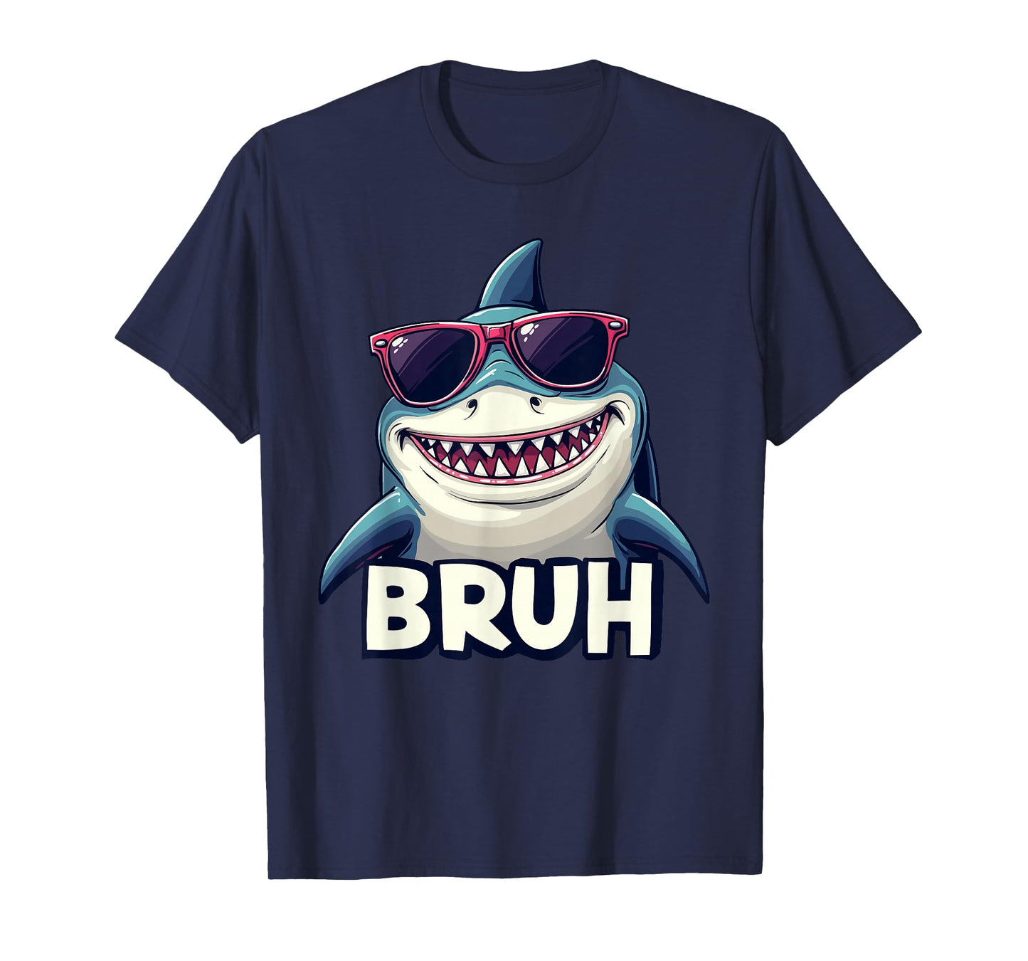 Funny Shark Meme BRUH Teenager kids men women Graphic T-Shirt