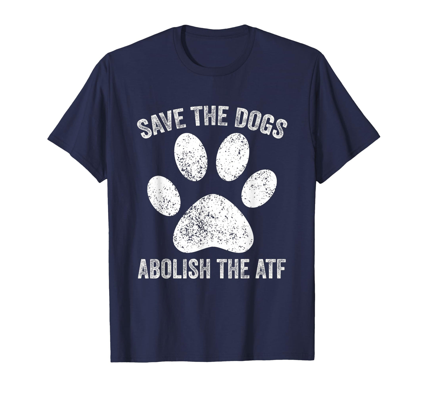 Save the Dogs Abolish the ATF Vintage T-Shirt, Small, Black