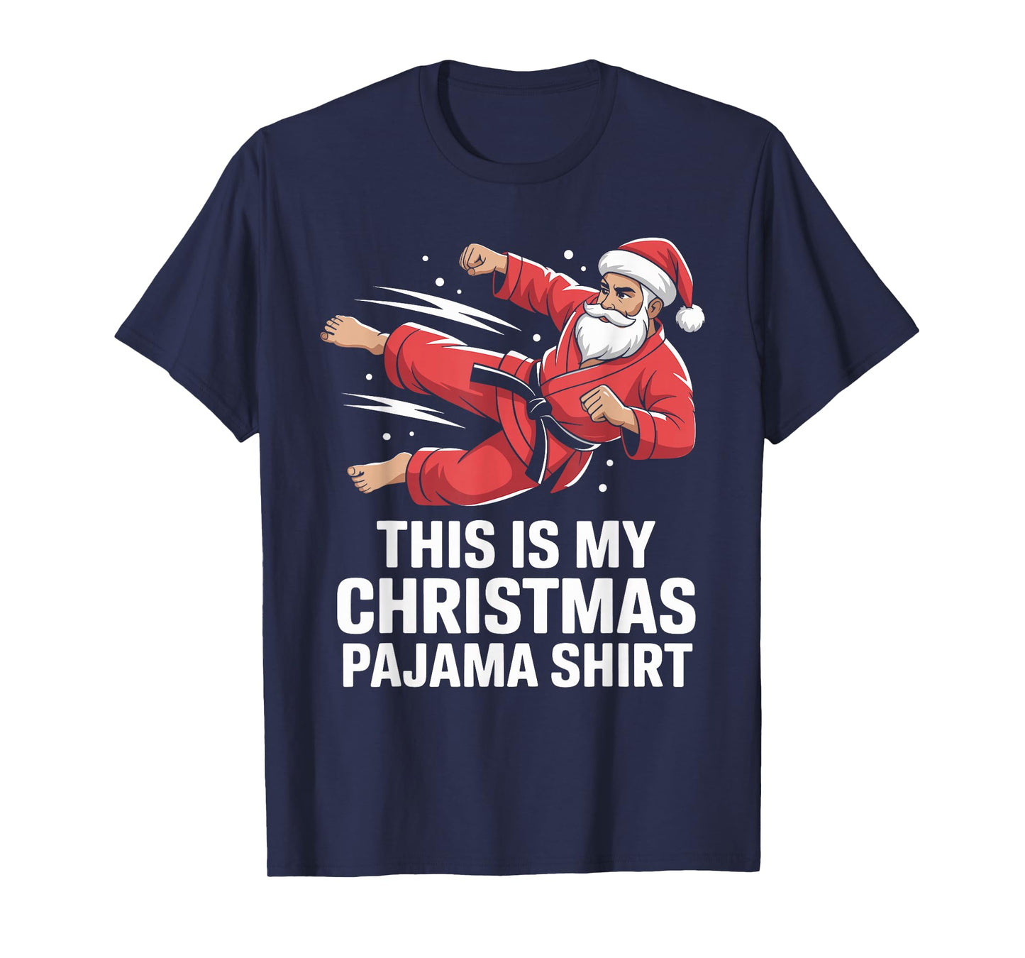 Funny Santa Claus Karate Christmas Martial Arts for Men T-Shirt
