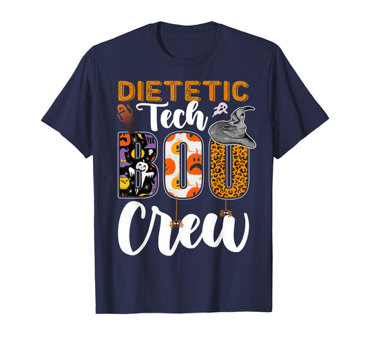 Dietetic Tech Boo Crew Halloween Match Diet Technician T-Shirt
