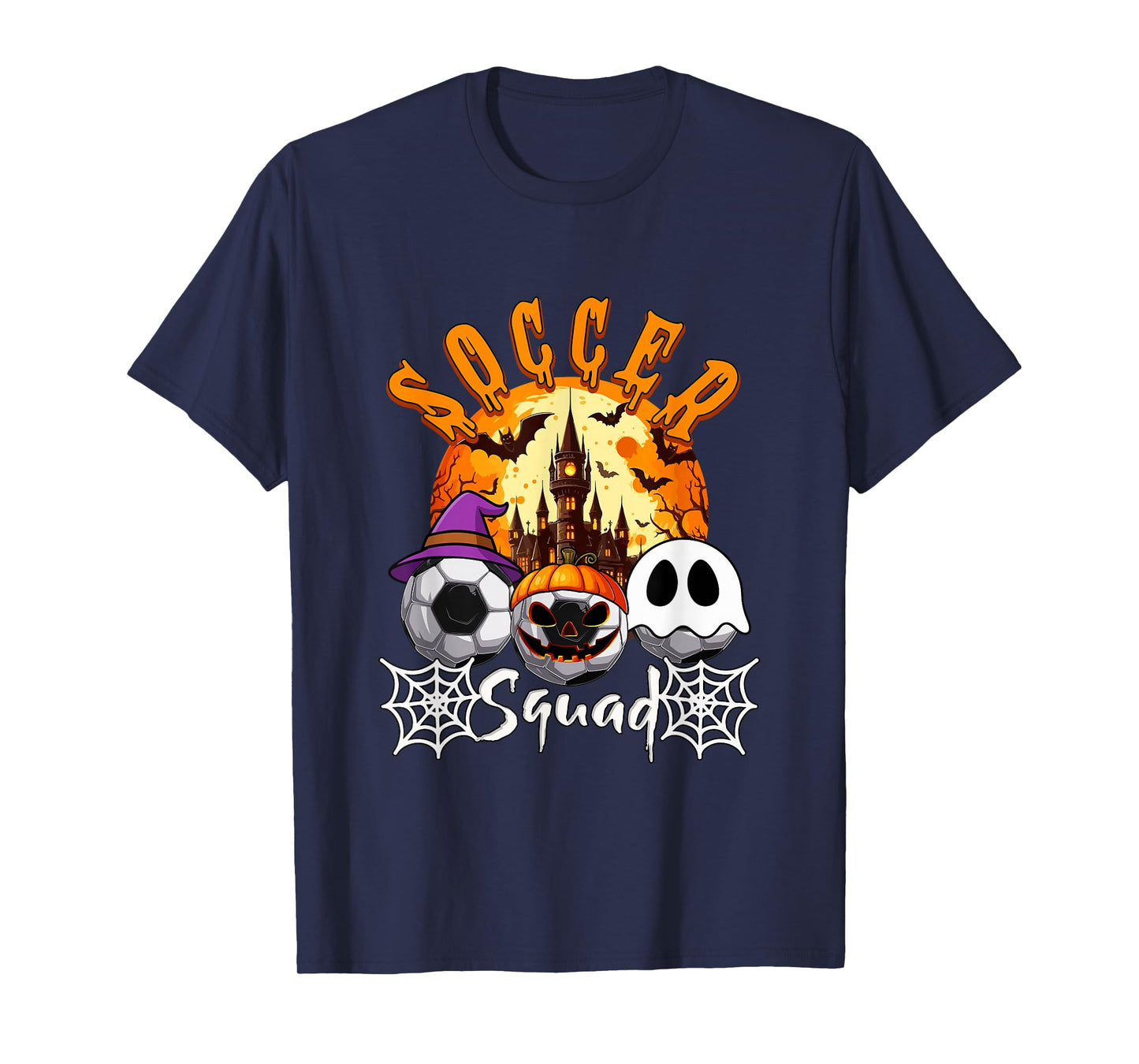 Soccer Squad Halloween Three Horror Balls Costume Player T-Shirt