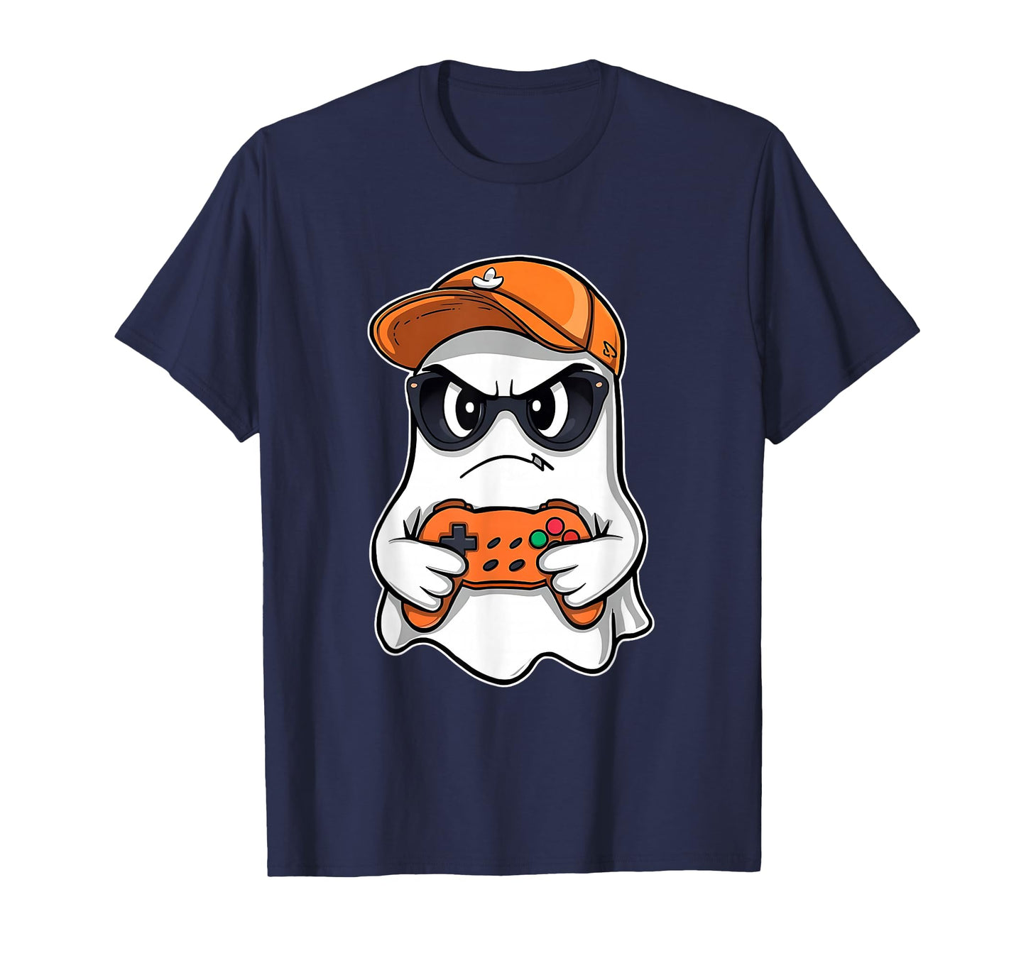 Spooky Season Halloween Costume Gaming Cute Funny Ghost T-Shirt