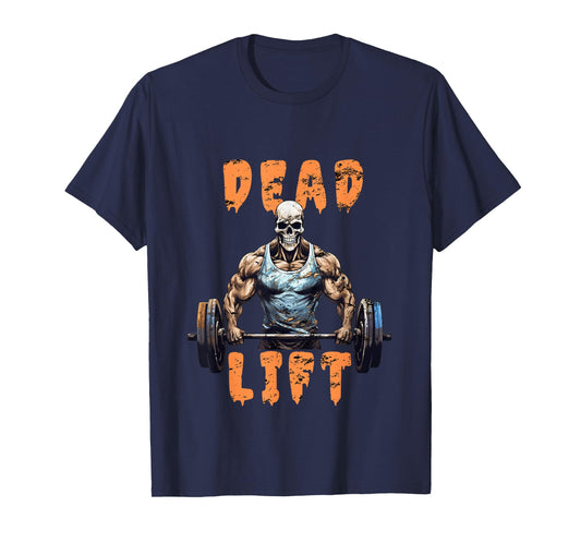 Deadlift Skeleton Gym Lifting Weights Training - Halloween T-Shirt