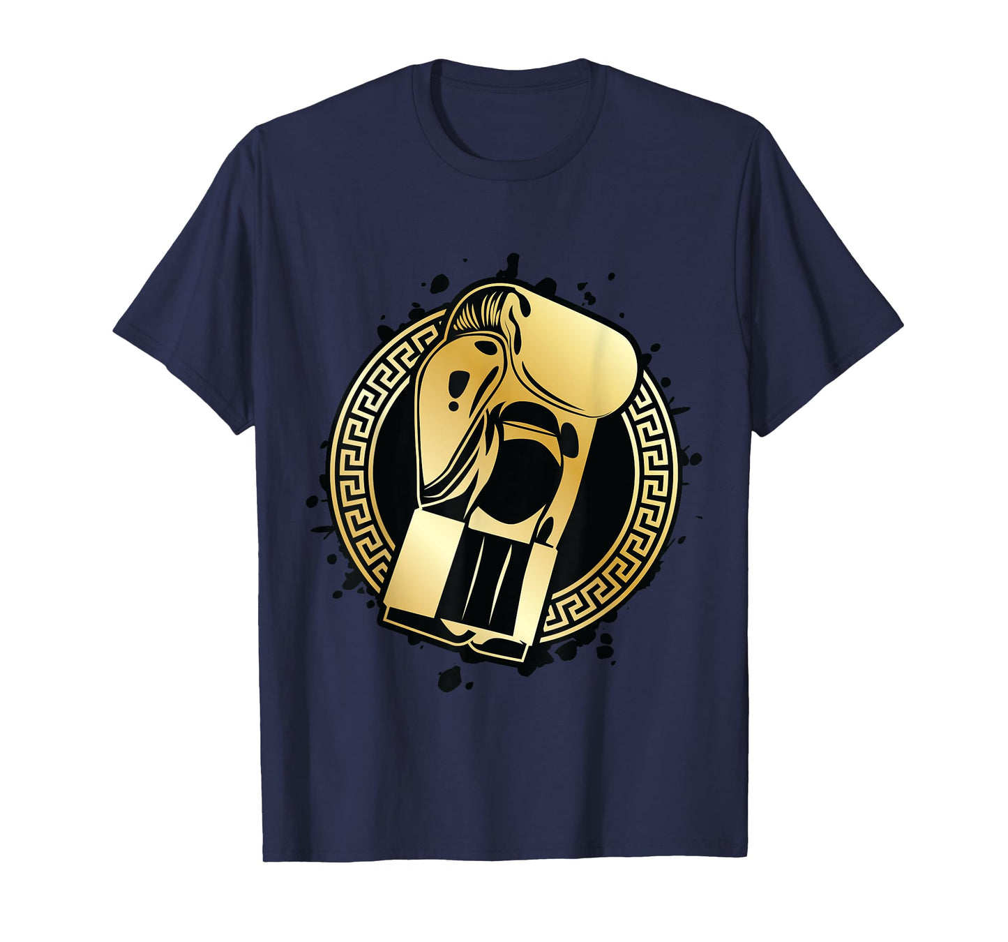 Boxing Gloves Gold Fighter Symbol Winner Punch Gym Champ T-Shirt